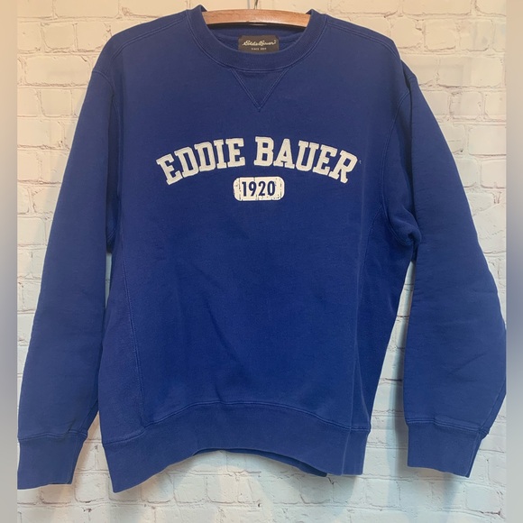 Eddie Bauer Other - Vintage Eddie Bauer Reverse Weave Blue Sweatshirt Size M